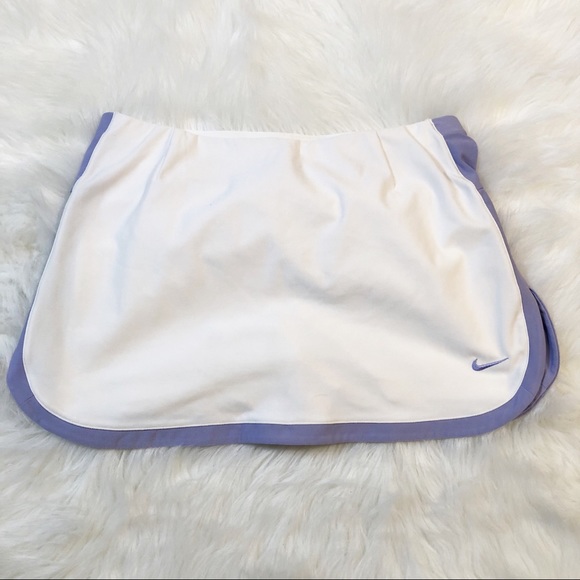 Nike Pants - Nike white/purple mini skort size small